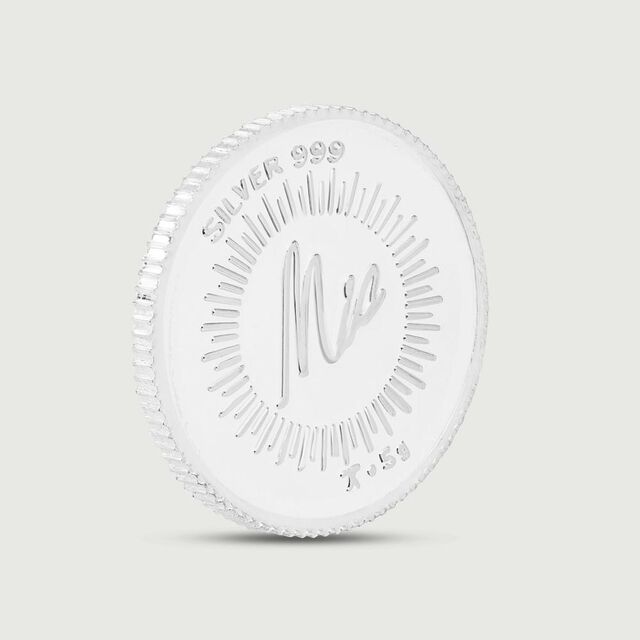5 GM 999 Lotus Silver Coin,,hi-res image number null