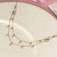 Stardust Symphony Gold & Diamond Necklace,,hi-res view 1
