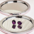 Vibrant Purple Silver Stud Earrings,,hi-res view 1
