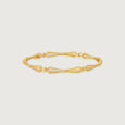 Rhythmic Facet Gold Bangle,,hi-res view 1