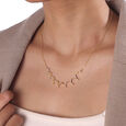 Dazzling Wave Gold & Diamond Necklace,,hi-res view 2