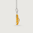 Vintage Ride Yellow Car Silver Charm,,hi-res view 3