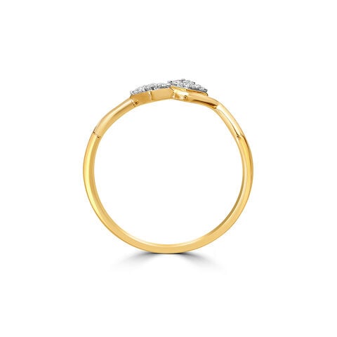 14KT Yellow Gold Icy Summit Diamond Ring