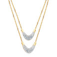 14KT Yellow Gold Waterfall Symphony Blue Topaz Necklace,,hi-res view 2