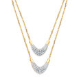14KT Yellow Gold Waterfall Symphony Blue Topaz Necklace,,hi-res view 2