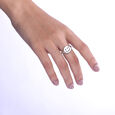 Starlit Wink Silver Ring,,hi-res view 2