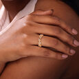 Love Luck Diamond & Gold Ring,,hi-res view 3