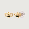 Buddy Bee Gold Stud Earrings,,hi-res view 4