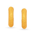 22 KT Yellow Gold Artsy Stud Earrings,,hi-res view 1