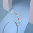 Misty Glow Silver Bangle,,hi-res view 1