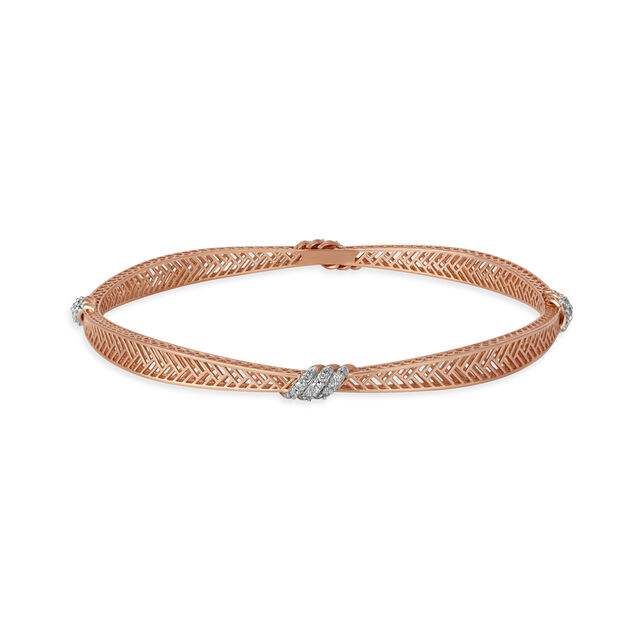 Sleek 14kt Diamond Bangle for the Bold Mia Woman,,hi-res view 1