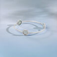 Frost Flare Silver Bangle,,hi-res view 1