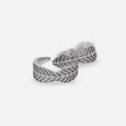 Rustic Groove Silver Toe Rings,,hi-res view 4