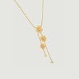 Radiant Floral Gold Lariat Necklace,,hi-res view 5