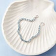 Fresh Blue Silver Bracelet,,hi-res view 1