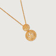 Warli Echoes 22KT Gold Necklace,,hi-res view 4