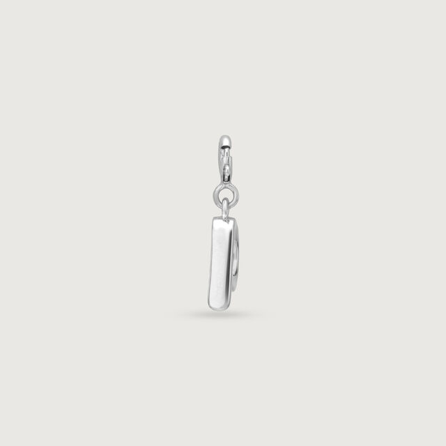 Refined Initial P Silver Charm,,hi-res image number null