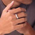 Dual Band Silver Ring,,hi-res view 2