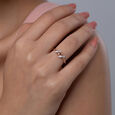 Modern Duo Gold & Diamond Finger Ring,,hi-res view 2