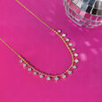 Radiant Strobe Gold & Diamond Necklace,,hi-res view 2