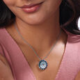 Midnight Mosaic Silver Pendant,,hi-res view 2