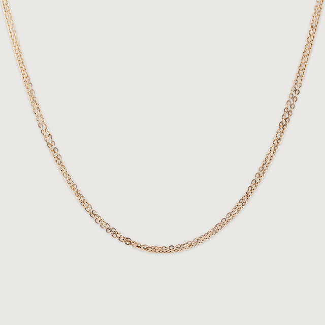 Dual Layer Rose Gold Chain,,hi-res image number null