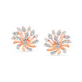 14kt Rose Gold Simple Floral Stud Earrings,,hi-res view 1