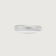 Sleek Twist Silver Ring,,hi-res view 4