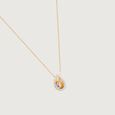 Golden Halo Drift Diamond Necklace,,hi-res view 4
