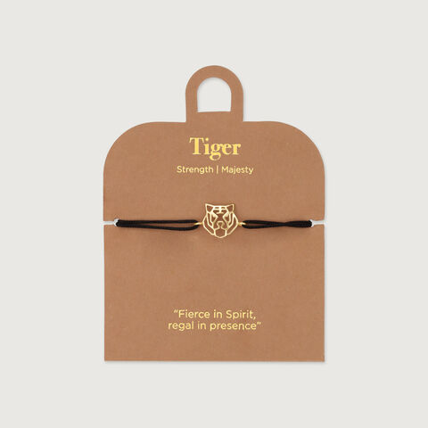 Rooted Regal Tiger Gold Bracelet