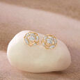 Layered Bloom Diamond Earrings,,hi-res view 1