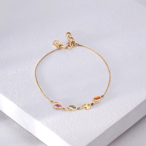Prism Charm Sapphire Bracelet