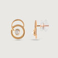 Timeless Glow Gold & Pearl Stud Earrings,,hi-res view 4