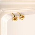 Swirl Muse Gold Stud Earrings,,hi-res view 1