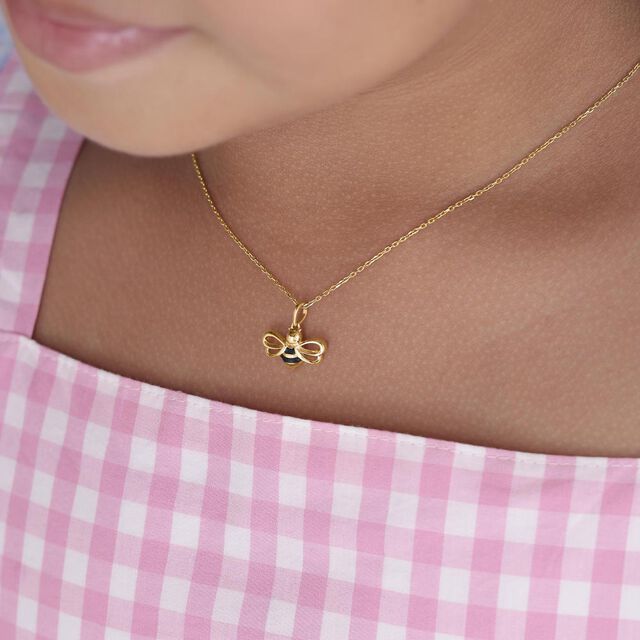 Little Bee Gold Pendant,,hi-res image number null
