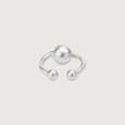 Chic Orb Silver Septum Ring,,hi-res view 4