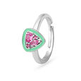 925 Silver Eclectic Triangle Enamel Ring,,hi-res view 1