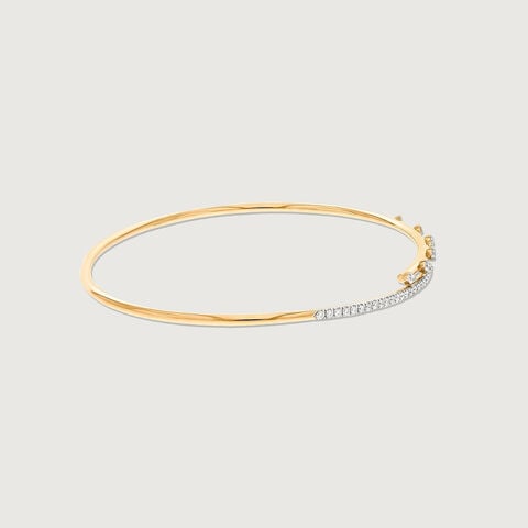Sleek Balance Diamond Bangle