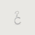 Classic Initial C Silver Charm,,hi-res view 3
