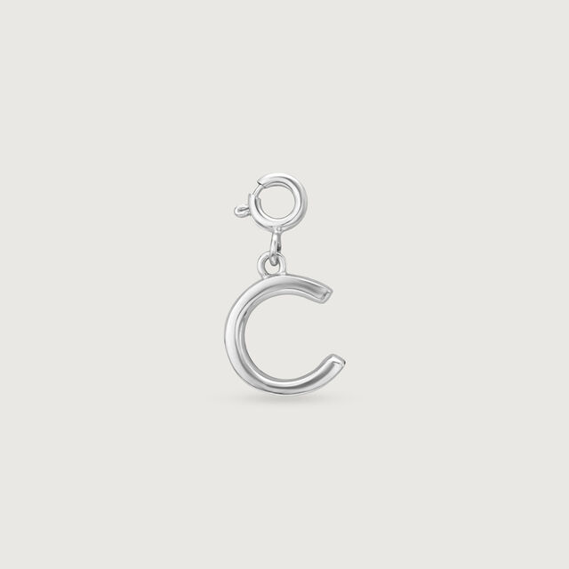 Classic Initial C Silver Charm,,hi-res image number null