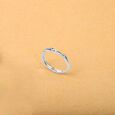 Gleam Loop Silver Finger Ring,,hi-res view 1