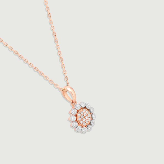 Chic Rosette Diamond Pendant,,hi-res image number null