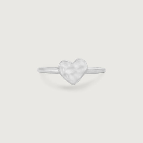 Playful Heart Silver Ring