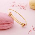 Flutter Ladybugs Gold Bangle,,hi-res view 1