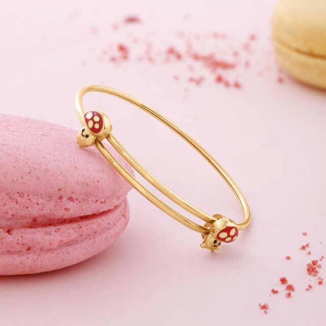 Flutter Ladybugs Gold Bangle,,hi-res image number null