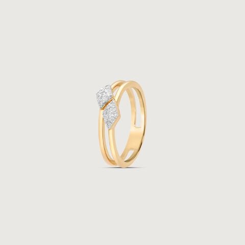 Dual Crest Diamond Ring