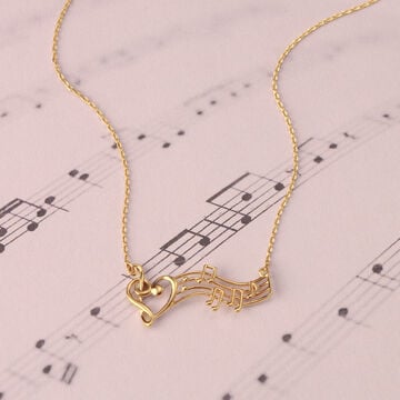 Melodic Treasures 14KT Gold Necklace