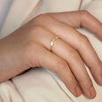 Chic Chevron Gold Ring,,hi-res view 2