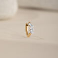 Lippan Glamour Gold & Diamond Nose Pin,,hi-res view 1
