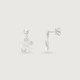 Minimal Grace Silver Drop Earrings,,hi-res view 4